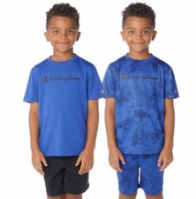 Champion Youth Boys 2 Pack Active Tees Blue
