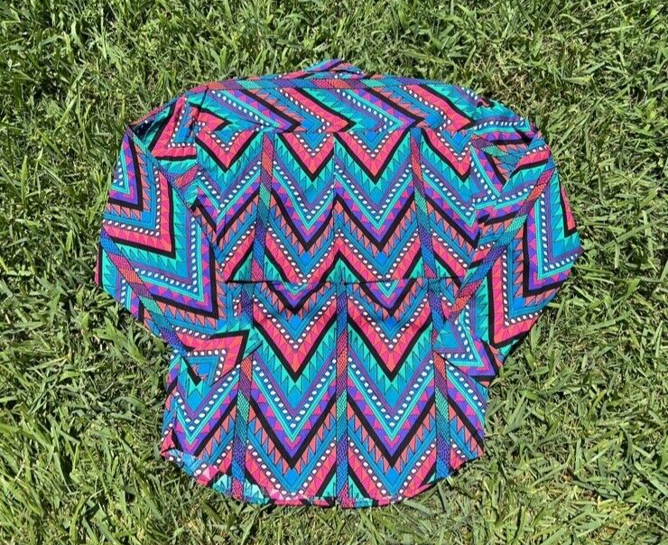 Vintage Wrangler Women's Aztec Print w/ Vest Long Sleeve Button Up