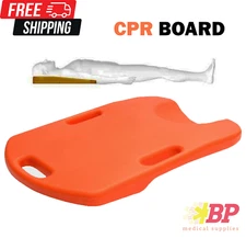 Medical CPR Board Cardiac Board Plastic Spineboard EMS First AID - ORANGE