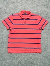 Vintage J. Crew Polo Shirt Mens Large Pink St...