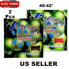 2X Palio CJ8000 Table Tennis Ping Pong Racket  Pips-in Rubbers 2.2mm/ 40-42° New