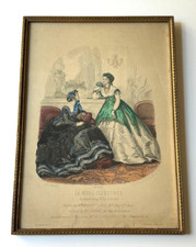 Vintage La Mode Illustree Print Framed