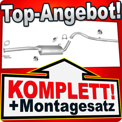 Auspuff für NISSAN TERRANO II 2.7 TDi 125PS LWB 1999-2006 Auspuffanlage