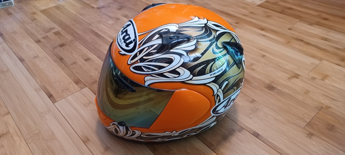 Arai YF design size large helmet with 2 visors And Carry Bag Arai YF design size large helmet with 2 visors And Carry Bag