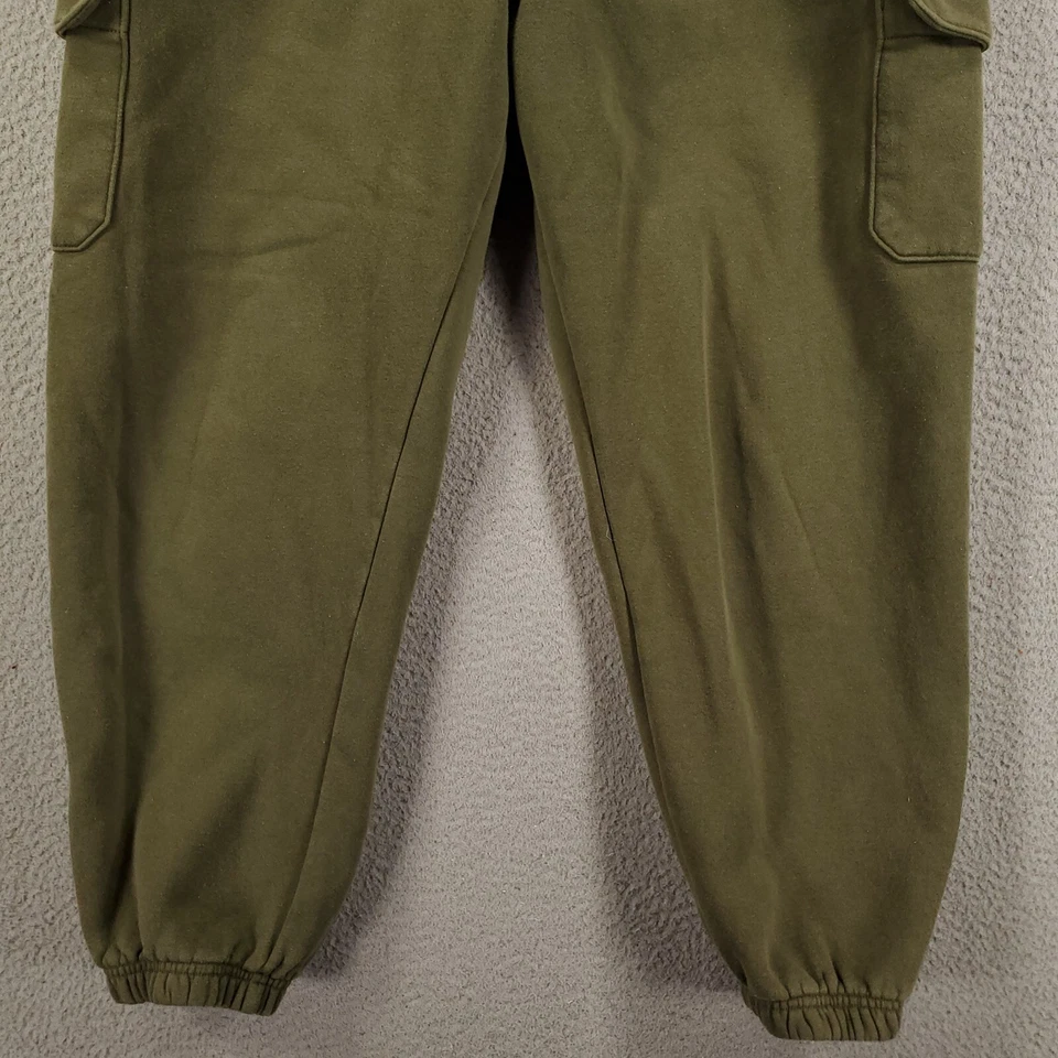 Under Armour Pants Womens Large Cargo Joggers Loose Playback Fleece Green - Image 3 of 4