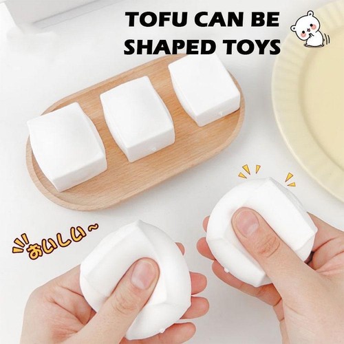Antistress Slowing Rising Tofu Toys Squishes Gadget Fun Decompression D3P7 - Picture 4 of 10