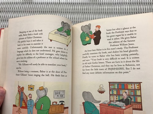 BABAR AND FATHER CHRISTMAS BY JEAN DE BRUNHOFF- 1968 - Imagen 4 de 6