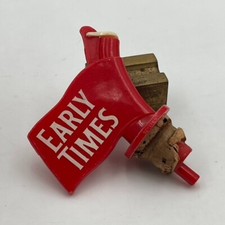Vintage Early Times Bourbon Bottle Pour Spout Topper Frankfort KY Red Liquor