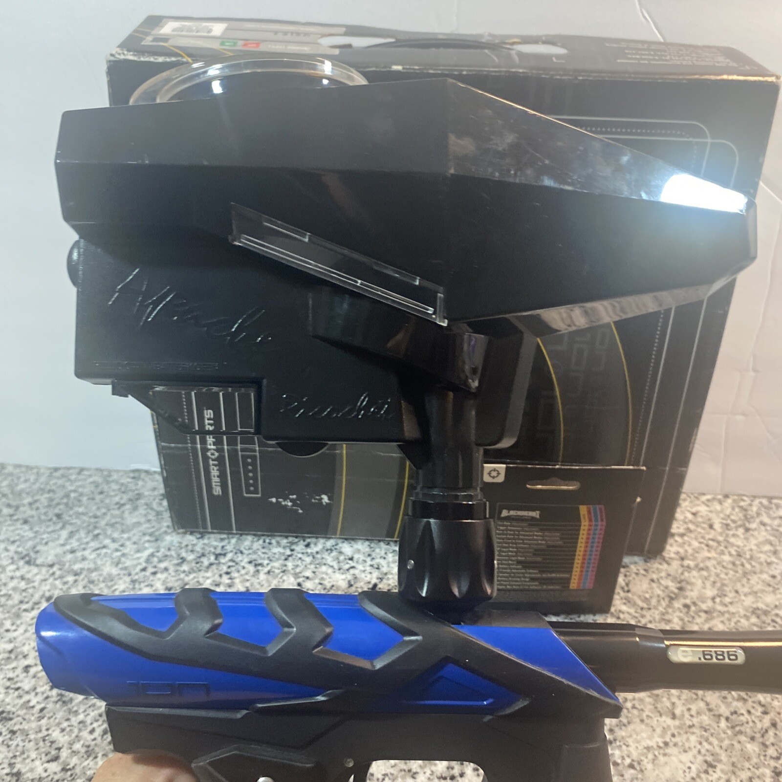 Smart Parts Ion Paintball Gun Marker Blackheart Board eBay