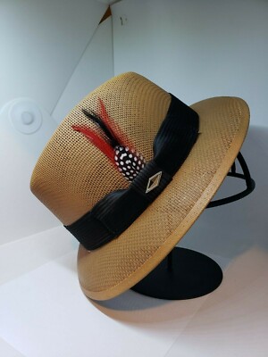 Mens Classic camel  lowrider center crease  hat fedora Derby 