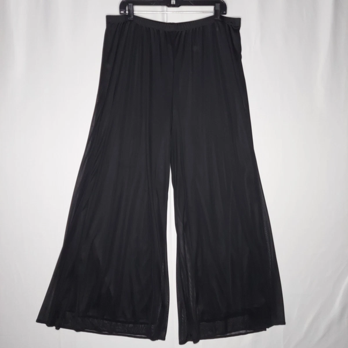 knee length dresses for ladies ALL THAT MESH WIDE LEG SNAP PANTS IN BLACK – AKIRA main image 1