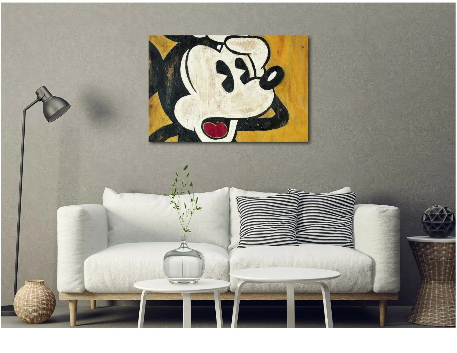 Mickey Mouse Vintage Canvas Wall Art Print