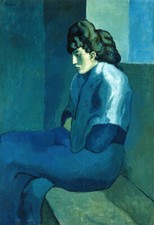 Pablo Picasso Melancholy Woman Giclee Fine Art Print on Canvas 48"