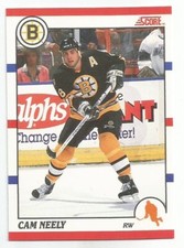 CAM NEELY 1990-91 SCORE BILINGUAL CARD NM-MT CONDITION