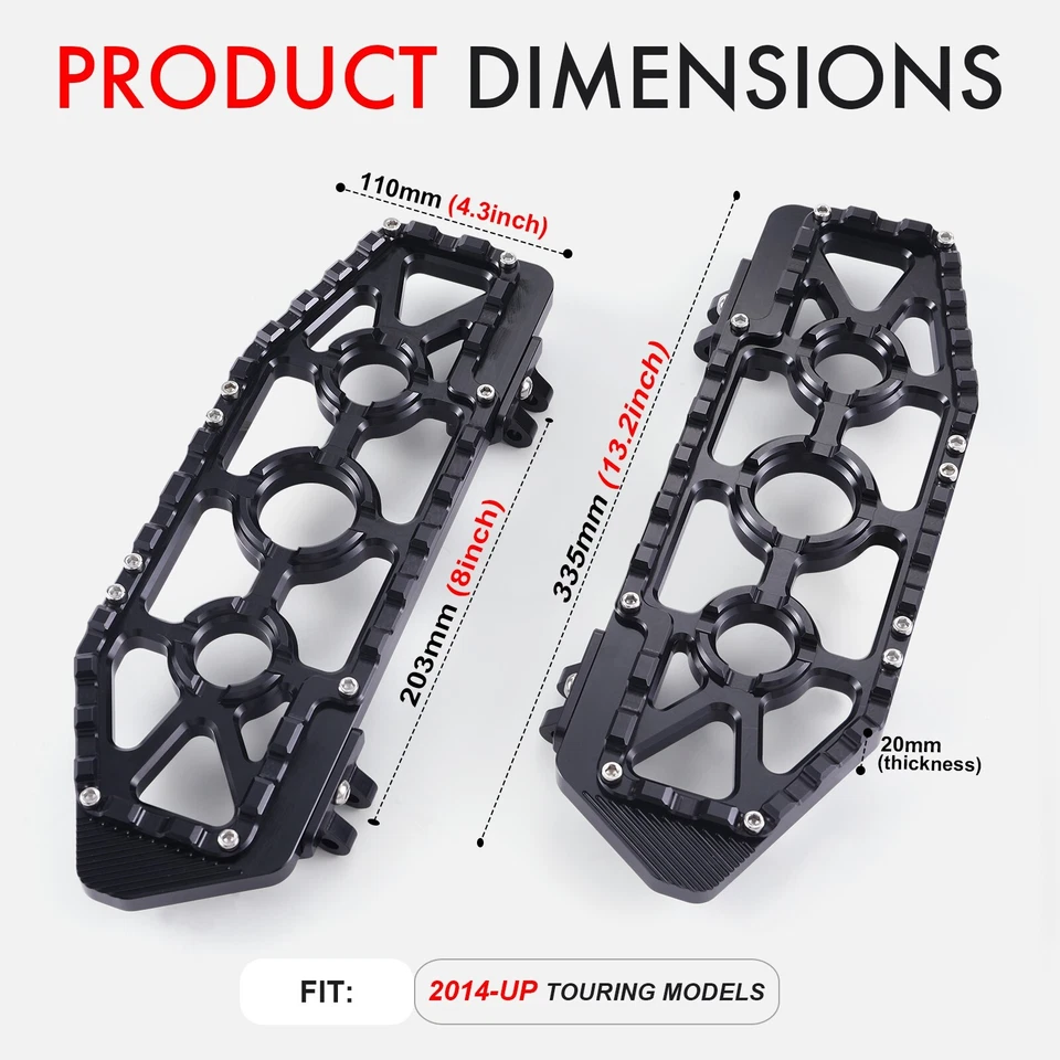 Para Harley Touring Street Glide MX estriberas CVO Road King 14-24 Foto 2 de 4