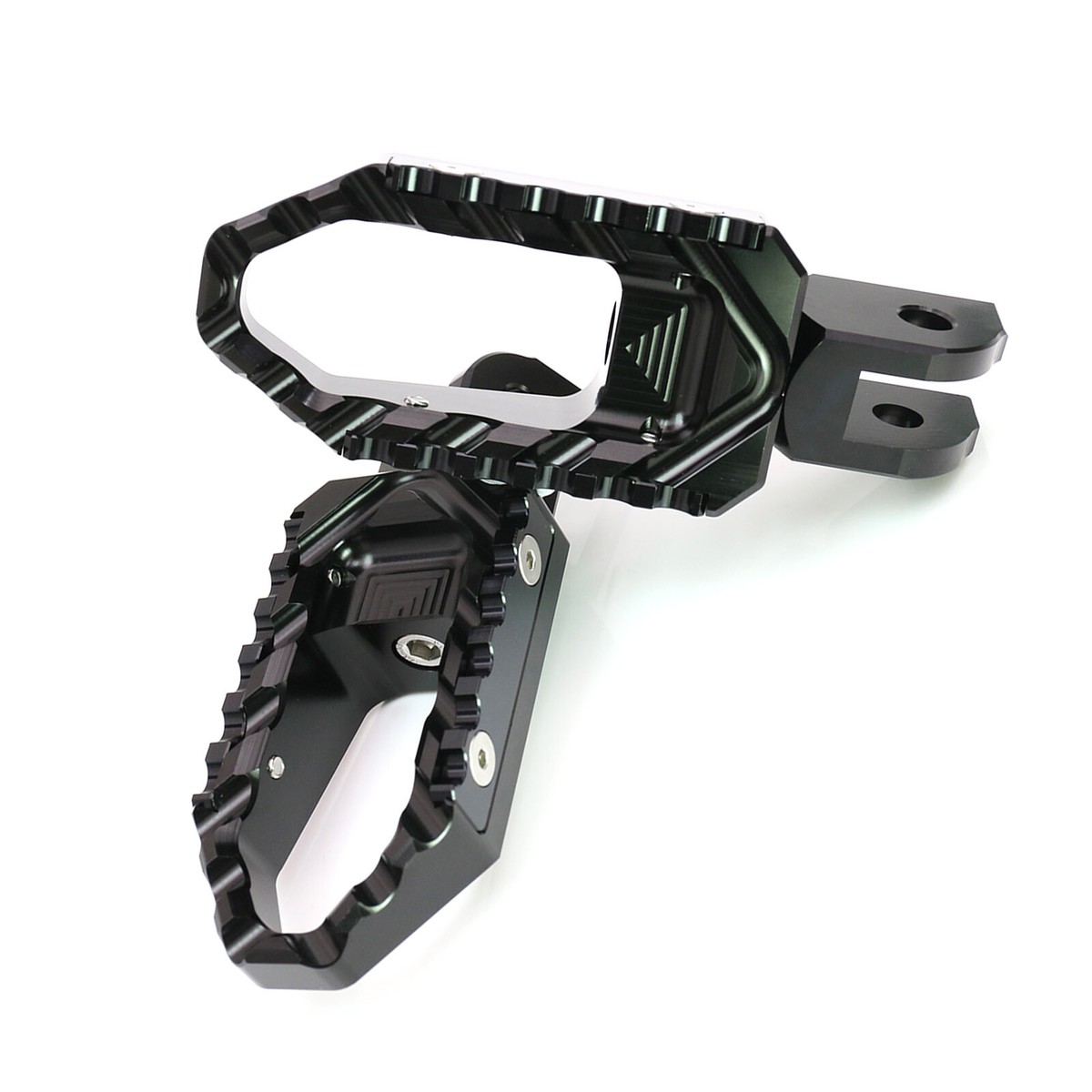 Black TRC Standard Front Wide Foot Pegs For ZX-6R 636 Ninja 13-17
