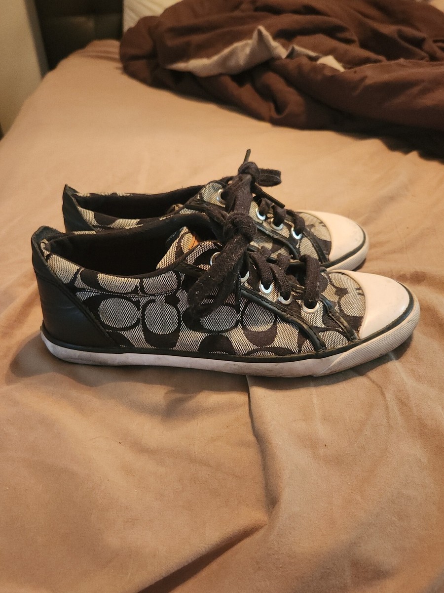 Coach ロゴ入りキャンバススニーカー COACH - ☆新品☆COACH シグネチャー ロートップ スニーカー