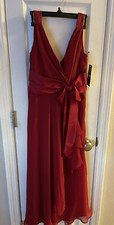 Chaps Dress Red Women’s Size 2 Zipper Side