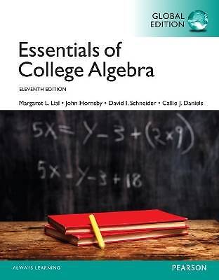 Essentials of College Algebra, Global Edition, Mar