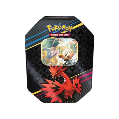 Pokémon TCG Crown Zenith Galarian Zapdos Tin ENGLISCH NEU/OVP 4 Booster
