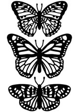 Darice Embossing Folder Butterfly Trio 4.25 X 5.75 Inches