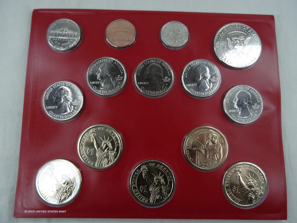 2014 P & D US Mint Set Uncirculated 28 Coins OGP Original Mint Packaging - Image 3 of 4