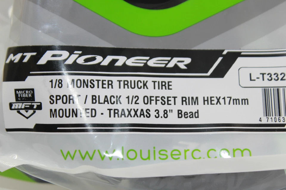 Louise LOUT 3321 BH MFT MT 3.8 Pioneer 1:8 Sport 17mm TRAXXAS  1/2 Offset REVO - Bild 2 von 4