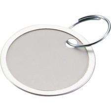 Lucky Line 1-1/4 In. Metal-Rimmed Paper Key Tag with Ring, (50-Pack) 28200 Lucky