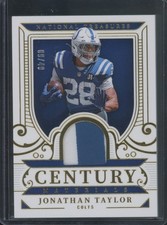 2025 Panini National Treasures Jonathan Taylor CM-JTR Century Materials Gold /49