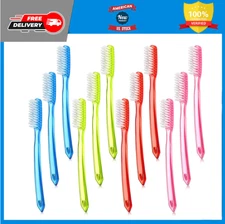 Extra Hard and Firm Toothbrush for Adults Bulk Huge Head Bristle Full Head Manua
