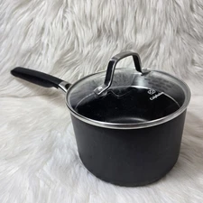 Calphalon Select 2.5 Quart Pot Hard Anodized Aluminum With Glass Lid 87025