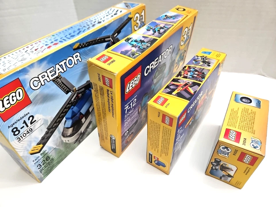 Lego Creator 3 in 1 Lot Twin Spin Helicopter Robo Explorer Digger Super Robot - Image 4 of 4