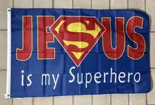Jesus Christ Our Only Hope Savior Flag Free USA Ship God Pray Faith 3x5' Sign
