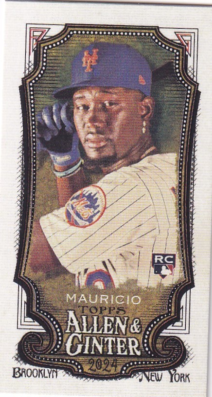RONNY MAURICIO TOPPS ALLEN & GINTER ROOKIE MINI RC METS #67 2024 24