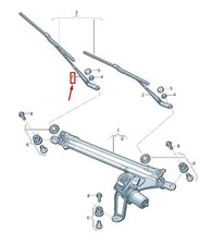 Audi E-Tron Gen. Wischerarm vorne rechts RHD 4KR9554081P9 4KR955408 1P9 ORIGINAL