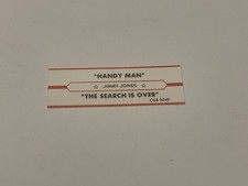 Jukebox Title Strip Jimmy Jones Handy Man Search Is Over Cub 9049