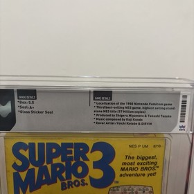 Factory Sealed - Super Mario Bros. 3 - PAL A Mattel AUS Nintendo NES WATA 5.5A+
