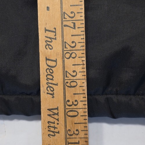 Vintage John Deere Jacket Mens Extra Large Black Snap Up Satin Sherpa Lined Coat - Picture 7 of 15
