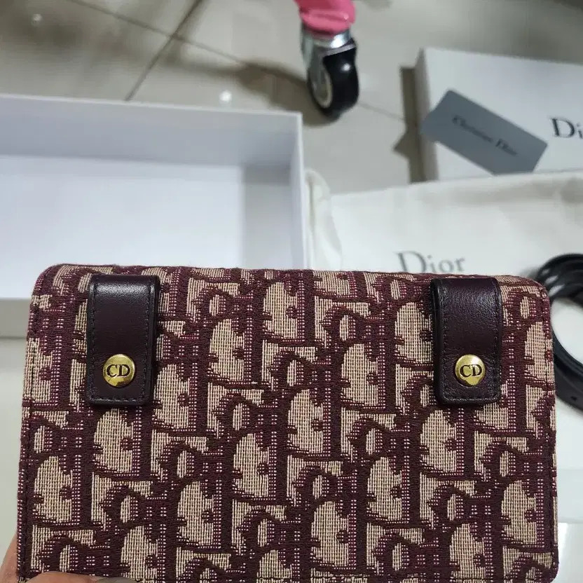 Dior Belt Bag, Authentic Burgundy, Minor Wear thumbnail 10