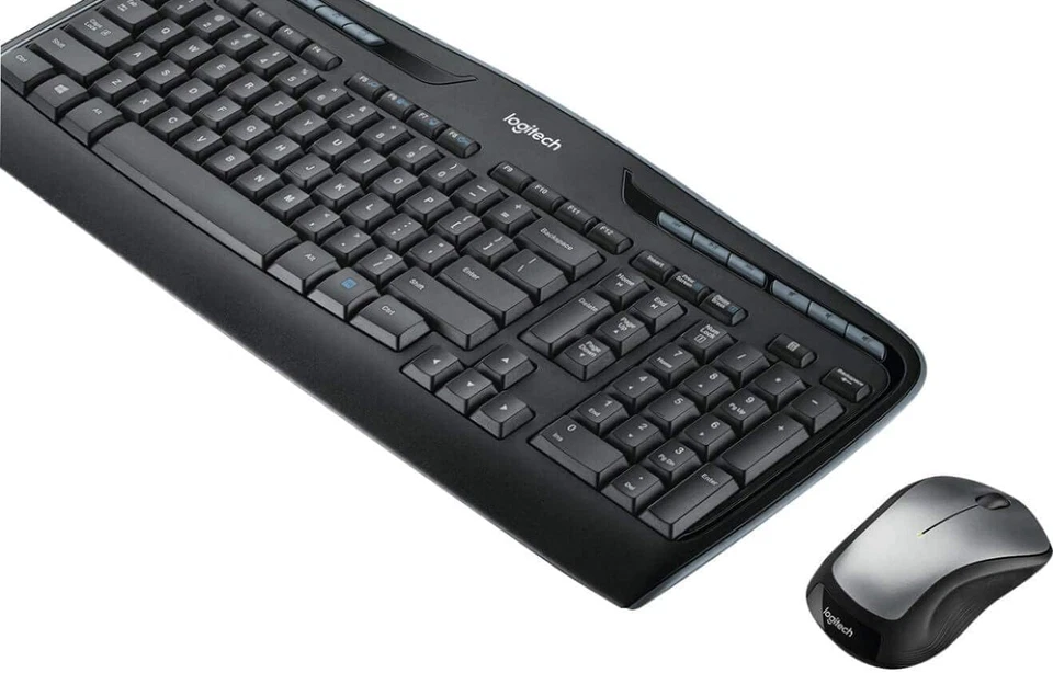 Logitech MK335 Quiet Wireless Keyboard and Mouse Combo - Black/Silver Keyboard a - Image 2 of 4
