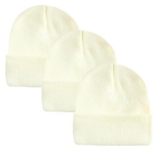 PFFY Unisex Beanie Hats for Men Women Knit Winter One Size Beige 3 3 Packs