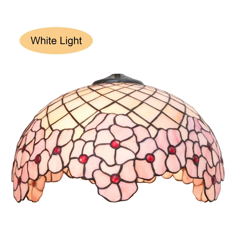 Cherry Blossom Lampshades Replacement, Tiffany Style Pastoral Romance Stained... - Image 3 of 4
