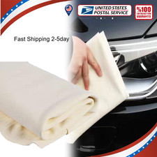 Natural Chamois Leather Car Cleaning Washing Absorbent Drying Shammy Towel NEW