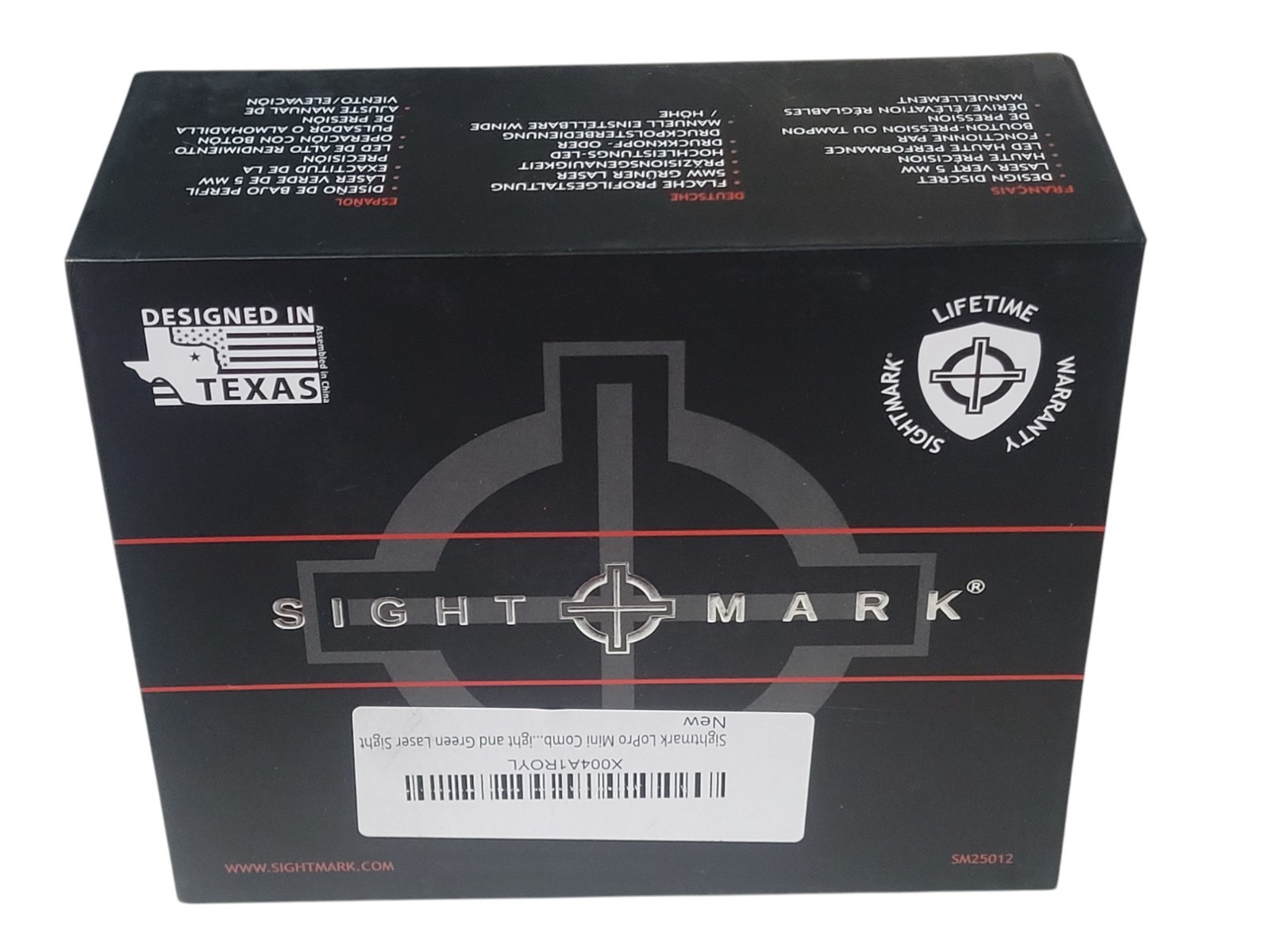 SIGHTMARK SM25012 LoPro Mini Combo Flashlight and Green Laser Sight - BNIB!