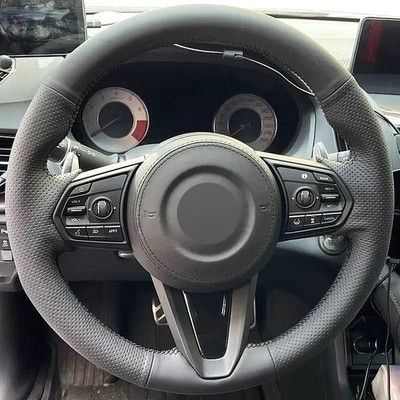 Alcantera Steering Wheel Cover Real Leather Wheel Wrap for ACURA TLX TL ILX J