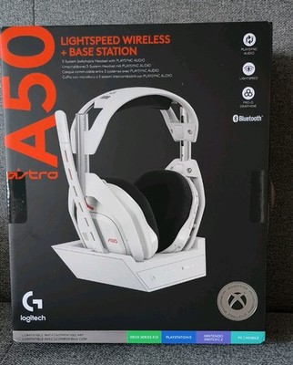 Logitech Astro A50 LIGHTSPEED Wireless Over-Ear Headset + Base Station Weiß