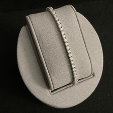 Genuine Moissanite Tennis Bracelet 4.23cctw 7.5  3mm- New/ Retail 999