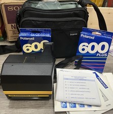 NEW Polaroid 600 Instant Camera Job Pro Construction w/ Bag Manual  2 Film Plus