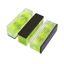 3Pcs Magnetic Small Bubble Levels 52X15X20Mm Mini Square Bubble Spirit Level