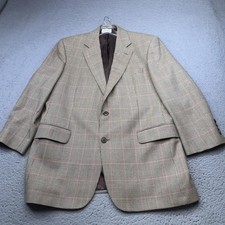 Brooks Brothers Sport Coat Mens 42R Brown Glen Check Wool Blazer Jacket Canada